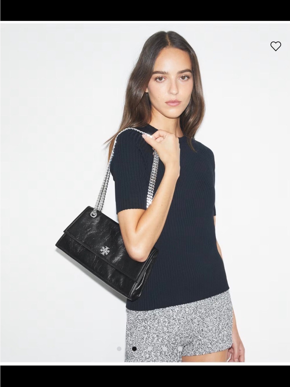 Tory Burch Kira Turnlock Leather Shoulder Bag